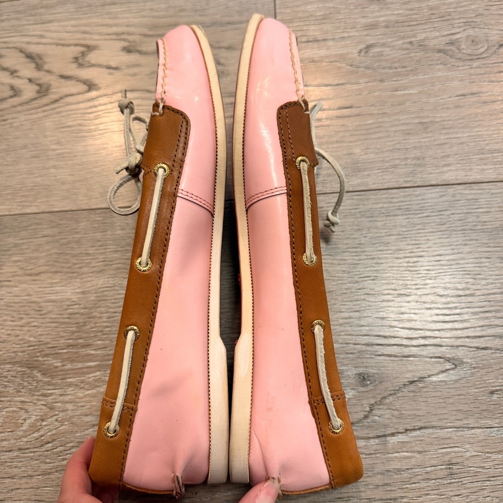 Sperry Top-Sider Audrey Boat Shoes Size 9.5 Pink Leather Loafers Casual Womens - Picture 2 of 9